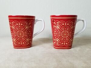 Mug Madrid by Noble Excellence Coffee Cup Tea Cup Coffee Mug Red Collectible